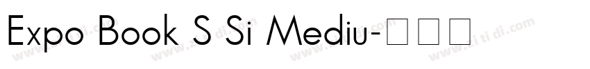 Expo Book S Si Mediu字体转换 Expo Book S Si Mediu字体转换